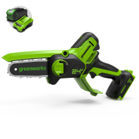Цепная мини-пила Greenworks 24V G24MCS10 (10 см) аккумуляторная в Орехове-Зуеве
